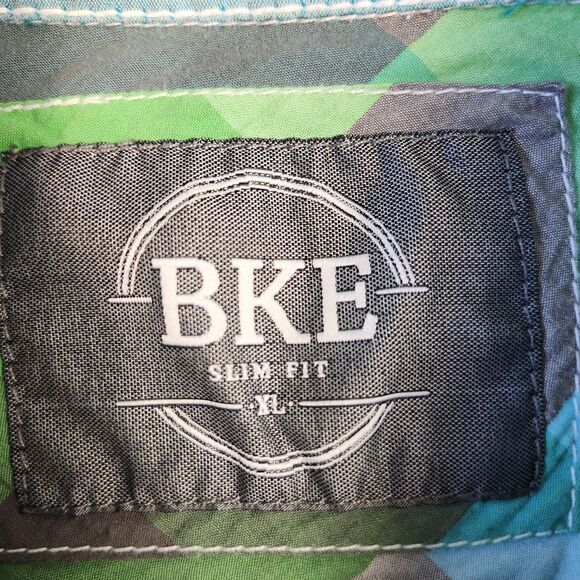 BKE Shirt Mens XL Pearl Snap Buttons Cowboy Western Thick Stitch Plaid Country - Picture 6 of 9